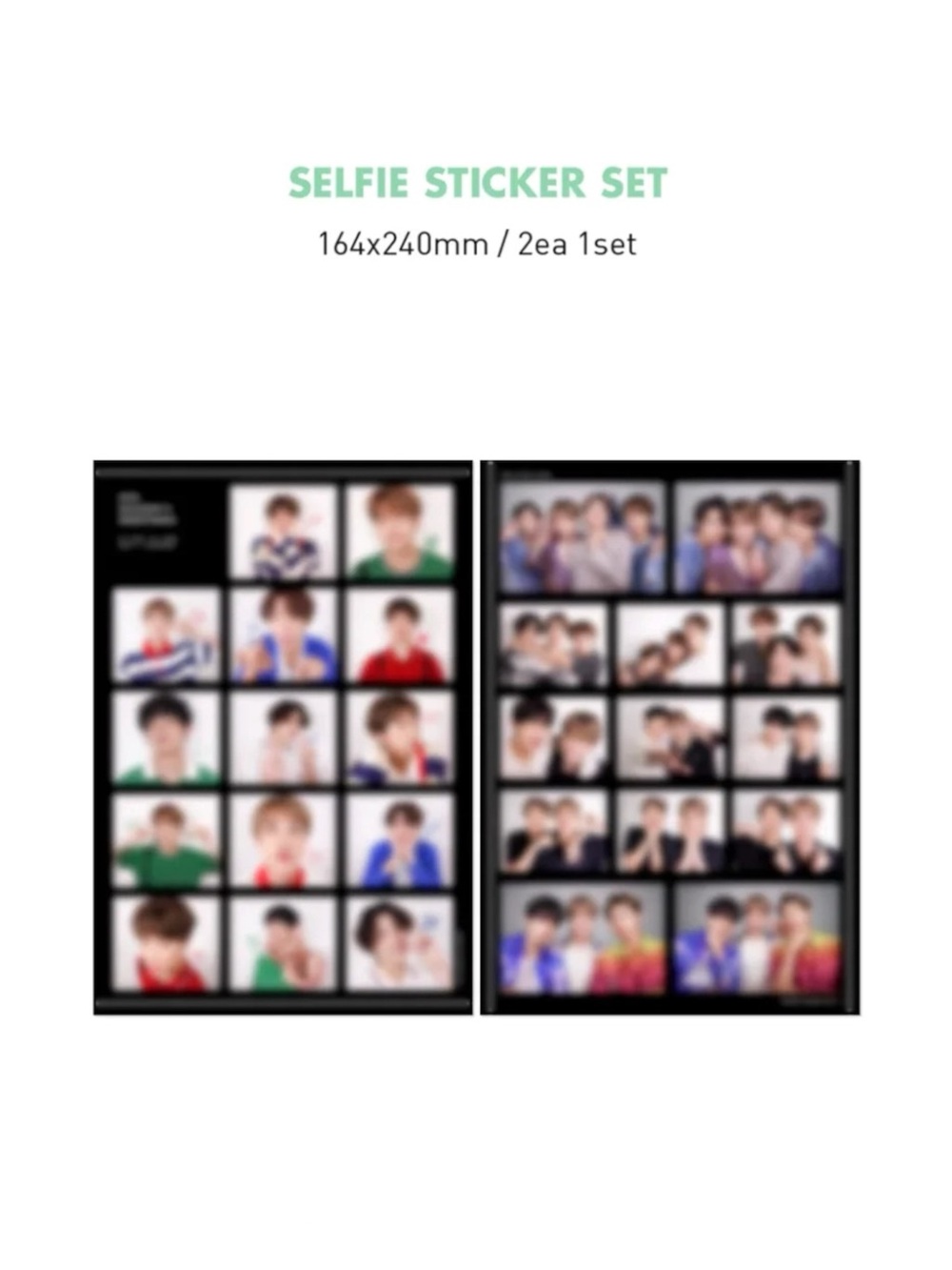 BTS OFFICIAL 2020 SEASON'S GREETINGS SELFIE STICKER SET - BRAND NEW
